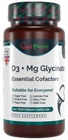 Magnez Glicynian Magnezu 400mg Witamina D3 1000IU Naturalny Essential