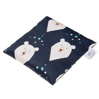 BOCIOLAND Termofor z pestek wiśni 20x20cm miś polarny