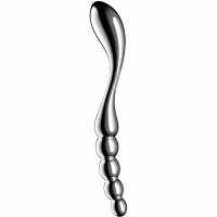 satisfyer star force 1 stalowy model dwustronny, gładka powierzchnia