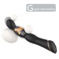wibrator analny laband black silikonowy 9 funkcji usb 21 cm