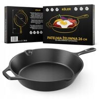 Patelnia żeliwna KOLER KEM-02 26 cm