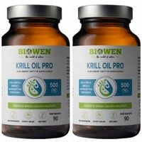 Biowen Krill Oil Pro Olej z kryla DHA EPA serce ZESTAW 2x 90 kapsułek #