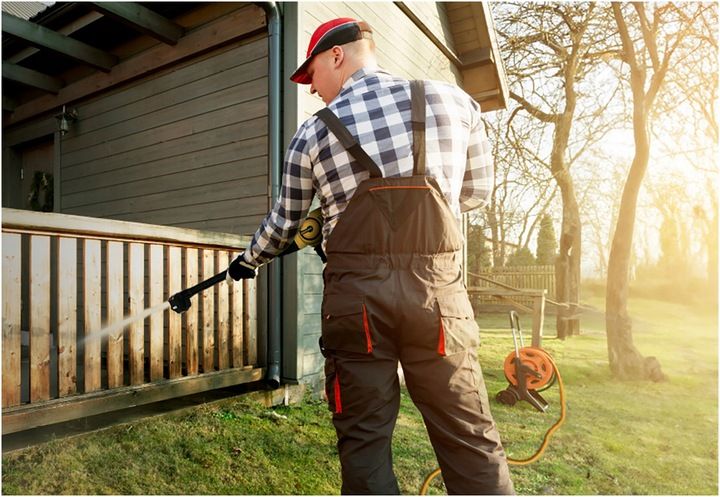 MYJKA CIŚNIENIOWA AKUMULATOROWA BEZPRZEWODOWA 4Ah 21V 400W ZESTAW XXL IMOUM zdjęcie 2