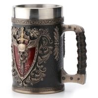 Kufel rycerski Czaszka ze skrzydłami i mieczem Honoru Veronese WU77604A4