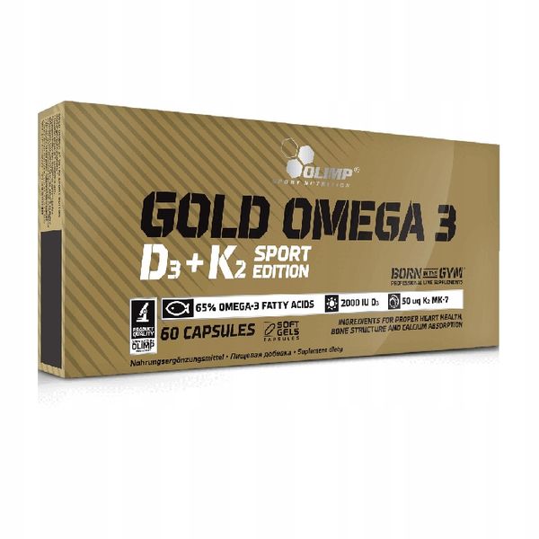 Olimp Gold Omega 3 D3+K2 Sport Edition zdjęcie 1