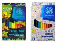 kredki ołówkowe 12kol jumbo astrakids 1318