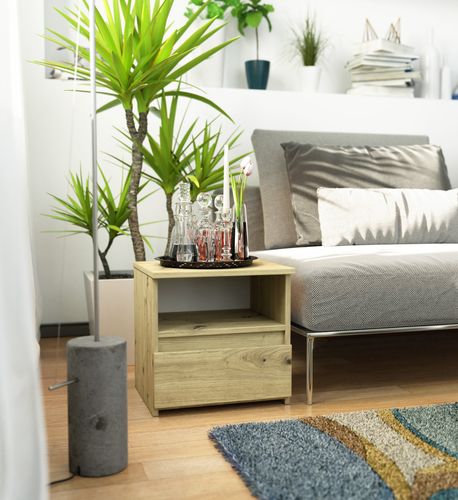 Szafka nocna CL1 40 cm 1 szuflada - dąb artisan na Arena.pl