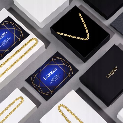 ZŁOTY ŁAŃCUSZEK MĘSKI PANCERKA 4g PEŁNY KUTY MOCNY ŁAŃCUCH 50 cm SREBRO 925 na Arena.pl