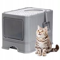 DUŻA KUWETA dla Kota Z FILTREM Z SZUFLADĄ na żwirek Z ŁOPATKĄ