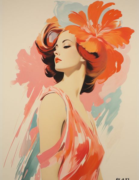 Plakat 50x65cm Kwiatowa Melodia zdjęcie 1