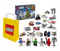 LEGO STAR WARS 75395 KALENDARZ ADWENTOWY 2024+ LEGO TORBA PAPIEROWA ŚREDNIA