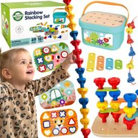 WOOPIE GREEN Konstrukcyjny BOX Motoryczny Montessori 12w1 FSC