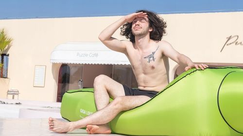 MATERAC dmuchany automatycznie LEŻAK AEROGOGO CS1 ZIELONY na Arena.pl