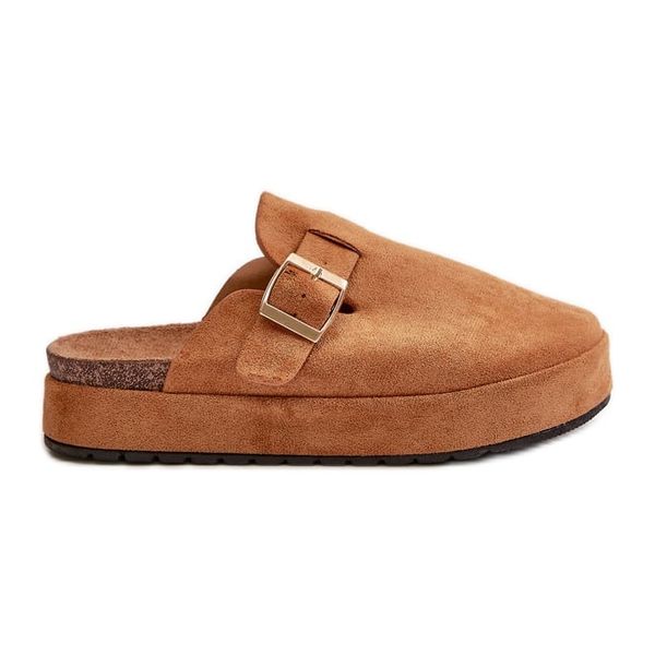 Klapki Chodaki Na Platformie Camel r.36 zdjęcie 1