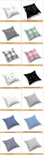 Zestaw 4 poszewek na poduszki, jaśki, 40x40 cm, 100% bawełna, mix na Arena.pl