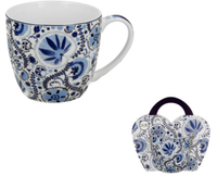 kubek 460 ml w "koszyczku" naresh blue