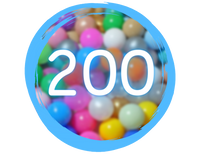 Plastikowe piłeczki do suchego basenu – 200 szt