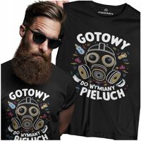 PREZENT DLA TATY DZIEŃ OJCA KOSZULKA PRZYSZŁEGO GOTOWY DO WYMIANY PIELUCH