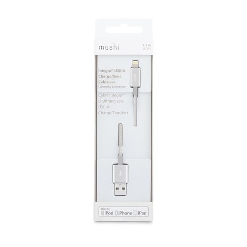 Moshi Integra - Kabel Apple Lightning MFi 1,2 m (Jet Silver) na Arena.pl