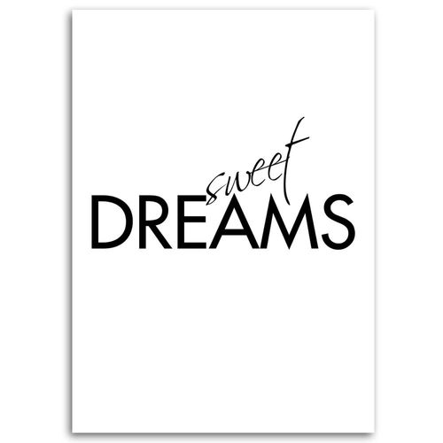 OBRAZ NA PŁÓTNIE Napis Sweet Dreams 70x100 na Arena.pl