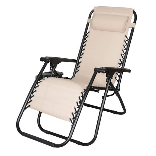 Krzesło leżak grawitacyjny Beżowy na Arena.pl