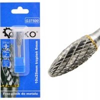 Frez pilnik do metalu 10x25mm węglik wolframu GEKO