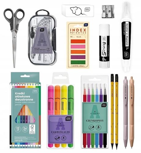 WYPRAWKA SZKOLNA ZESZYTY TEMATYCZNE PRZYBORY ZESTAW DO SZKOŁY klasa 4-8 na Arena.pl