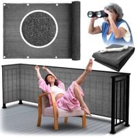 Osłona balkonowa ciemnoszara 1 x 5 m