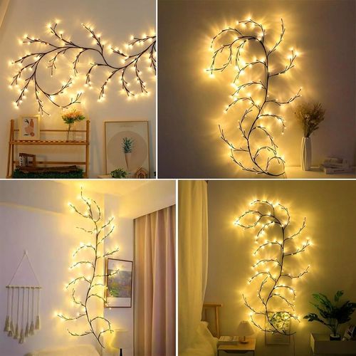Dekoracja LED W Kształcie Gałęzi, Łańcuch Świetlny Z Gałązkami Wierzby na Arena.pl