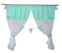 FIRANKA FIRANKI DZIECIĘCA bawełna MIĘTA 400x160