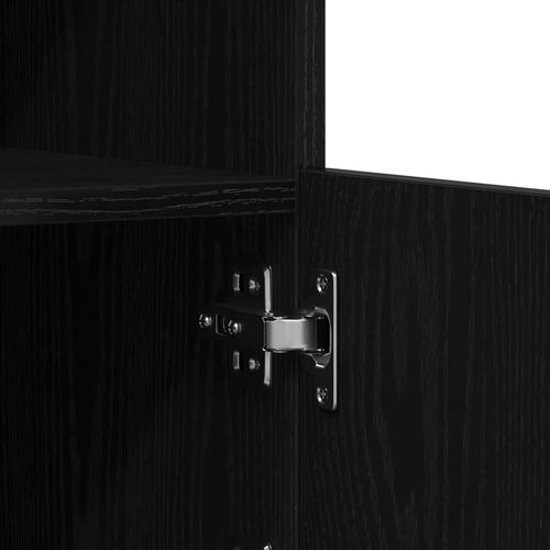 Bufet Czarny 60.5 x 37 x 67 cm Materiał drewnopochodny na Arena.pl