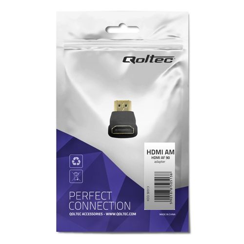 Qoltec Adapter HDMI A męski | HDMI A żeński | kątowy na Arena.pl
