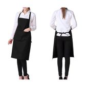 fartuch kuchenny damski męski czarny z kieszonką pjm41