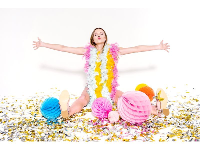 Konfetti pneumatyczne, paski srebrne, 60 cm (PD) zdjęcie 6