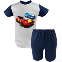 Krótka Piżama dziecięca Hot Wheels