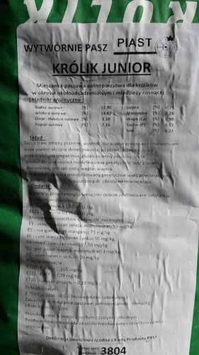 Piast, pasza Królik Junior, 25 kg na Arena.pl