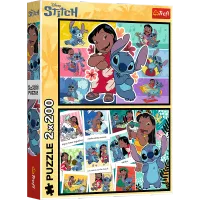 ND01_248019 PUZZLE 2x200 Wesole zycie Stitcha /Di