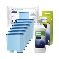 Odkamieniacz Philips CA6700 250ml + 6x filtr AquaFloow do ekspresu Philips