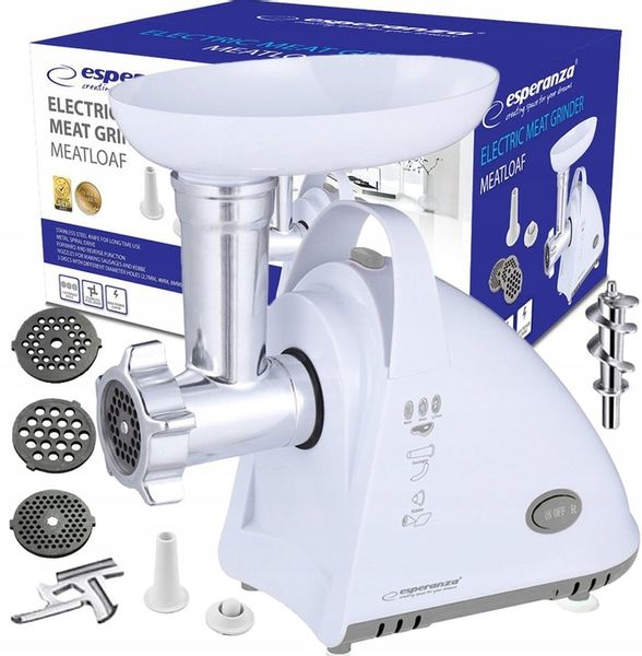 ELEKTRYCZNA MASZYNKA DO MIELENIA MIĘSA MOCNA 2000W 3 SITA DYSZA DO KIEŁBASY zdjęcie 14