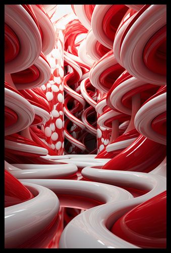 Plakat 40x60cm Czerwone Wiry na Arena.pl