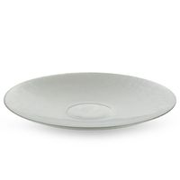 Misa dekoracyjna ze szkła artystycznego KALA 37x4 srebrna