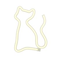 Neon LED KOT ciepły biały Bat + USB FLNE03 Forever Light