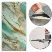 Panele ścienne SAMOPRZYLEPNE Złoty Marmur PŁYTKI Tapeta AR86 30x60cm