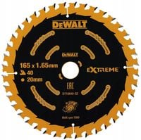 PIŁA TARCZOWA 165x20mm widia drewno DeWALT DT10640