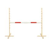 Przeszkoda skokowa do Hobby Horse 160cm, h-120 cm, belka czerwona