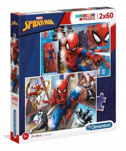 CLE puzzle 2x60 Spider-Man super kolor 21608 na Arena.pl