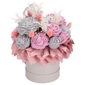 świeca sojowa zapachowa bukiet flowerbox handmade prezent candela encantada