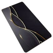 Mata łazienkowa szybkoschnąca dywanik chłonny prysznic 50x80 czarny fale