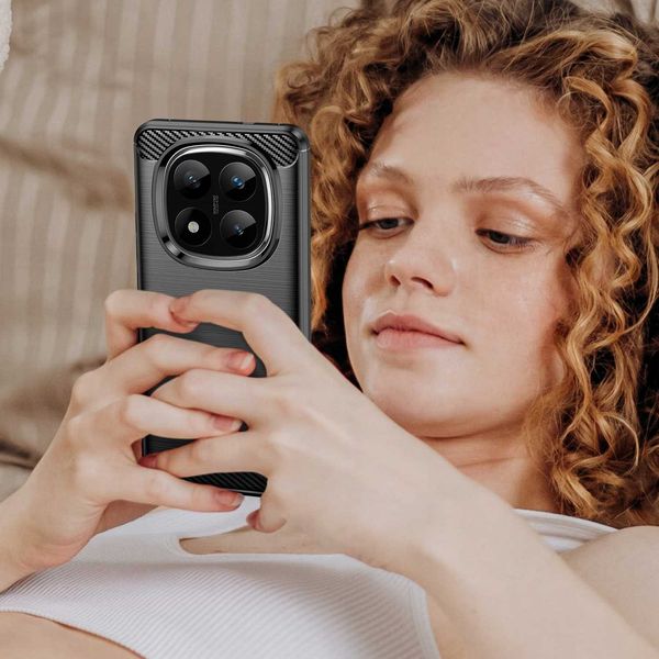 Spacecase Carbon Redmi Note 14 Pro+ 5G Black zdjęcie 4