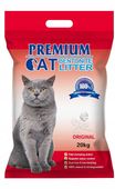 Premium Cat Żwirek Bentonitowy Zbrylający Naturalny dla kota 20kg